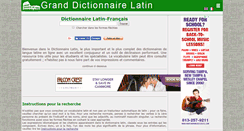 Desktop Screenshot of grand-dictionnaire-latin.com