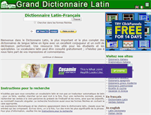 Tablet Screenshot of grand-dictionnaire-latin.com